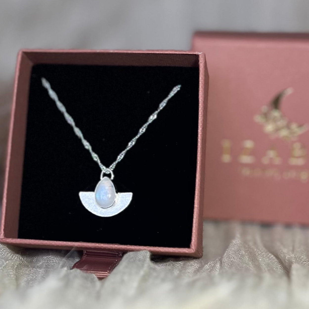 Silver Moonstone Necklace