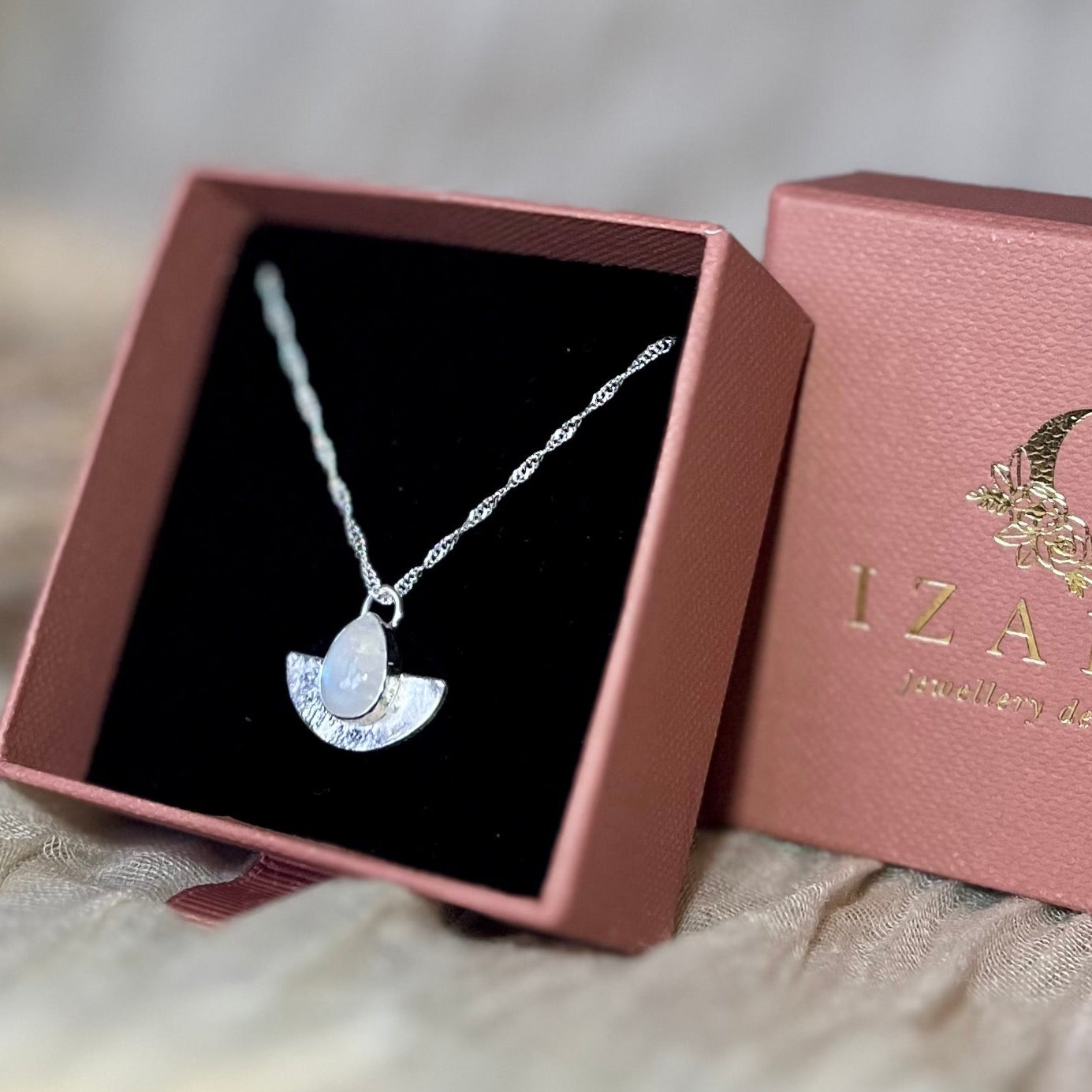 Silver Moonstone Necklace