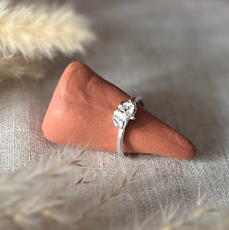 Organic Silver ring